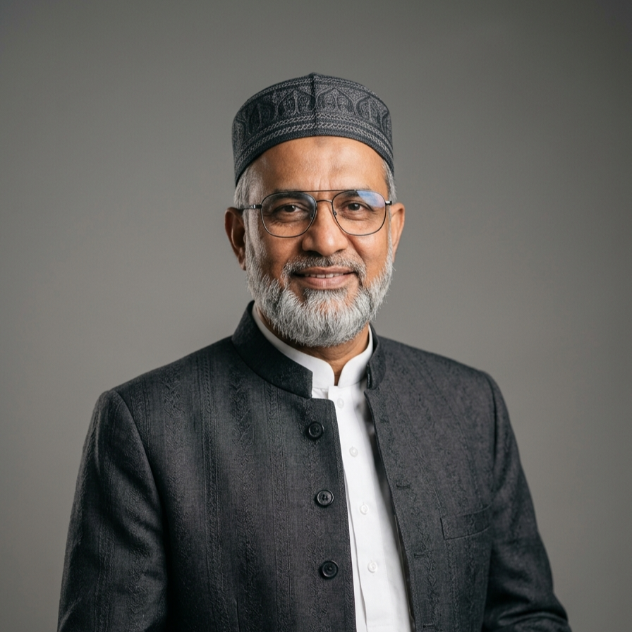 Professional portrait of Senior Islamic Scholar Dr. Muhammad Tariq Al-Azhari