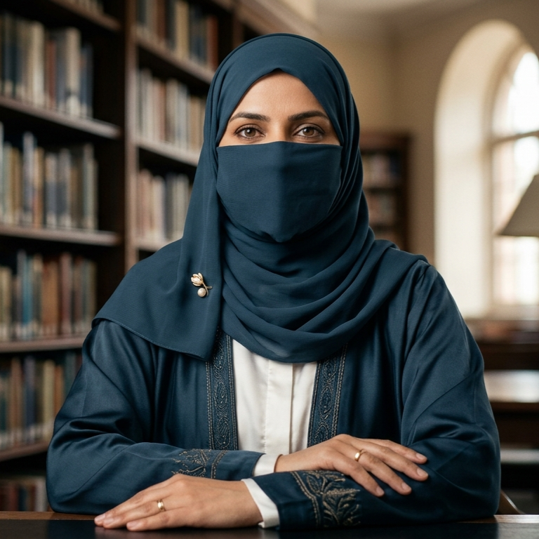 Portrait of Islamic History Specialist Dr. Aisha Maryam